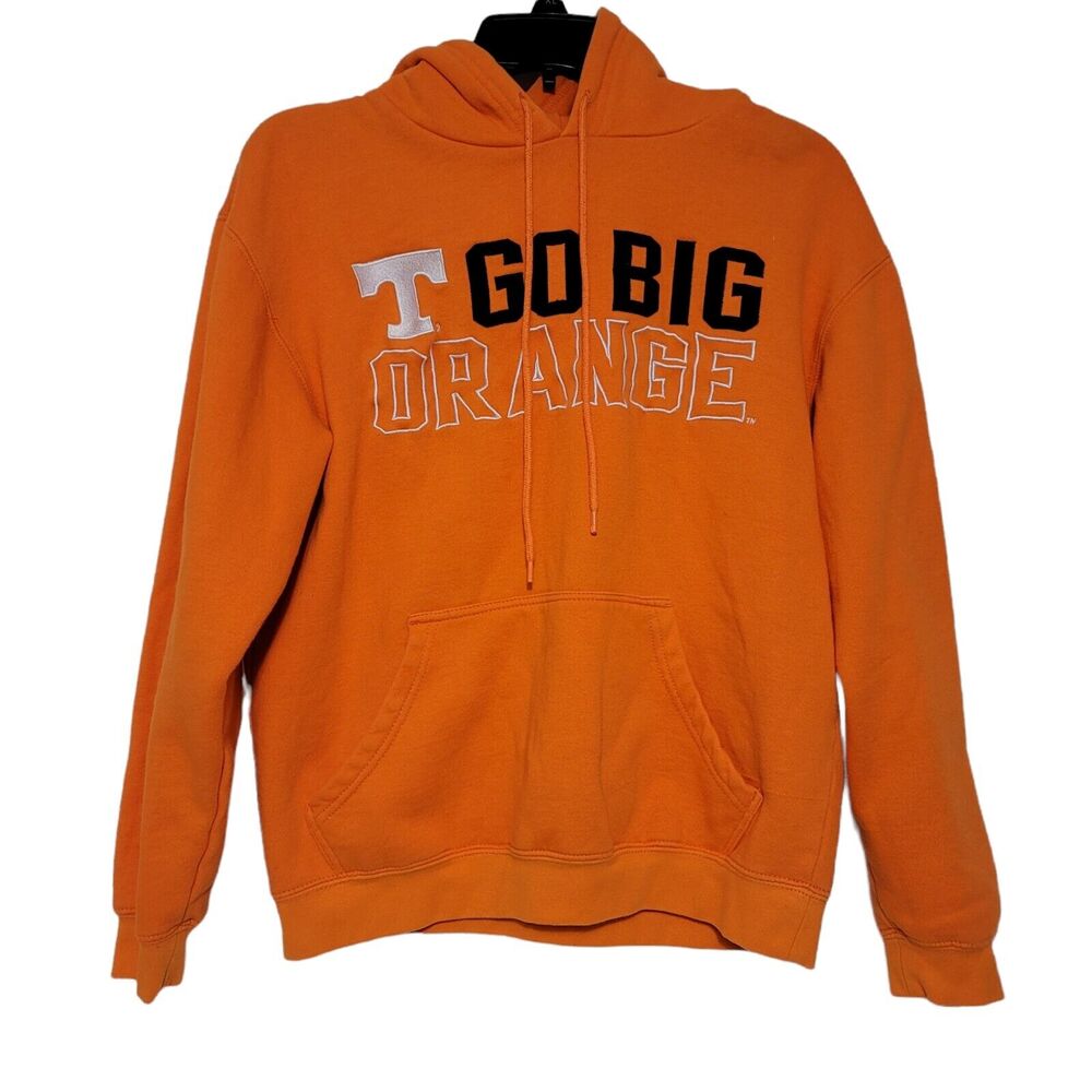 Vtg Tennessee Volunteers Hoodie‎ Adult M Go Big Orange NCAA Ka Inc Sweatshirt